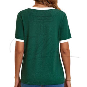 Camisetas de Mujer de Última Moda, Ligeras, Transpirables, Ecológicas, de Secado Rápido, de Poliéster/Algodón, Tallas Grandes, Camisetas de Verano en Oferta - Product Image 6