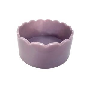 Ensaladera de resina festoneada para el hogar, cuenco de cristal decorativo grande para comida, aperitivo de fruta, cuenco de fruta de cristal hecho a mano - Product Image 3