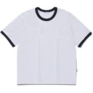 เสื้อยืดออกกำลังกายแบบแห้งเร็วคอกลมทรงหลวมและผ้าฝ้าย/เส้นใยไม้ไผ่พิมพ์ลาย - Product Image 1