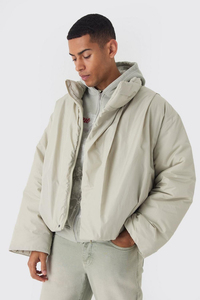 Veste matelassée oversize unisexe de qualité supérieure, fermeture éclair, hiver, personnalisée, matelassée, imperméable, séchage rapide, respirante, extérieur - Product Image 3