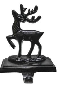 Modern Vintage Heavy Solid Brass Sleigh <b>Christmas</b> Stocking Holder Hanger For Fireplace Mantel <b>Gift</b> Item Home Decor - Product Image 2