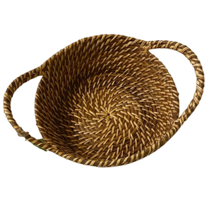Bol en rotin tissé à la main de style bohème exquis durable bols à motifs de rotin de cuisine de taille moyenne décor de salle à manger - Product Image 5
