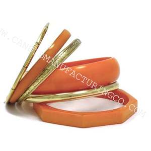 Wholesale Handmade Fashion <b>Bangles</b> Glass with Metal <b>Bangle</b> <b>Set</b> Direct Factory Sale Jewelry & Accessories - Product Image 3
