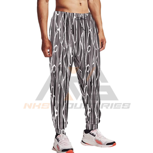 Pantalons de survêtement skinny imprimés de qualité supérieure pour hommes, poches, respirants, séchage rapide, spandex/polyester, fermeture à cordon, confortables pour la salle de sport et la maison - Product Image 2