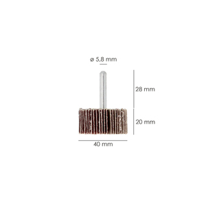 Disco Abrasivo Grana 120 Misura O/ 40 x 20 mm. - Product Image 2
