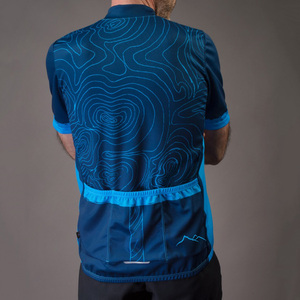 Couleurs personnalisées de haute qualité Maillot de cyclisme écologique en spandex/polyester pour hommes Service OEM Respirant à séchage rapide - Product Image 3