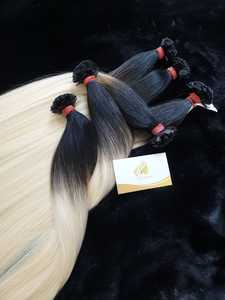 ผมต่อแบบมนุษย์ปลายแบนทำจากเคราตินแบบรัสเซียทำจากหนังศีรษะแบบเต็ม100% - Product Image 3