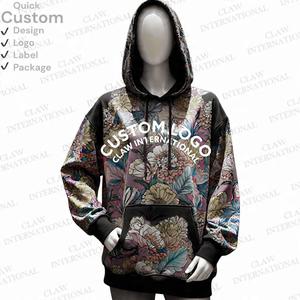 Sudaderas con capucha de sublimación de clasificación superior para mujer, sudaderas con capucha de sublimación de diseño anticontracción de secado rápido con tamaño personalizado - Product Image 6
