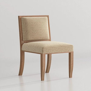 Silla de Comedor de Madera de Teca Hecha a Mano de Lujo Minimalista Nórdico - Product Image 1