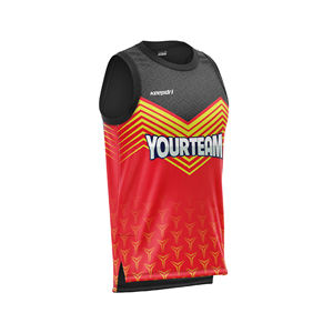 Maillots de basket-ball unisexe à séchage rapide imprimés sur mesure uniformes de sport respirants conception sans couture OEM ODM Vietnam ensemble de hauts actifs - Product Image 3