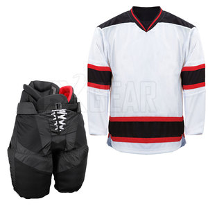 Uniforme de Hokey de hielo fabricado en Pakistán adecuado para equipos, escuelas y clubes con material de poliéster, pedido a granel disponible - Product Image 3
