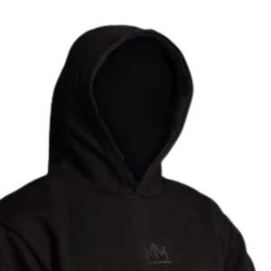 <b>Black</b> Pullover <b>Hoodie</b> <b>for</b> <b>Men</b> Heavyweight Cotton Fleece Kangaroo Pocket Hooded Sweatshirt Casual Streetwear - Product Image 3