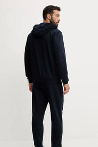Survêtements bleu foncé à cordon de serrage, fabricant OEM ODM, vêtements de sport, ensemble de jogging, logo personnalisé, haute qualité, streetwear homme, 100% coton - Product Image 2