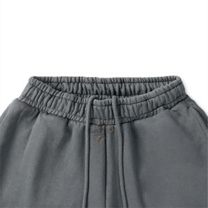 Pantalons de survêtement pour homme personnalisés, poids lourd, lavage à l'acide, vintage, en molleton français, décontractés, broderie, écologiques, streetwear quotidien - Product Image 6