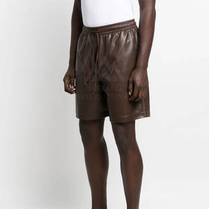 กางเกงขาสั้นหนังของผู้ชายกางเกงขาสั้นแฟชั่นระบายอากาศใส่สบาย - Product Image 4