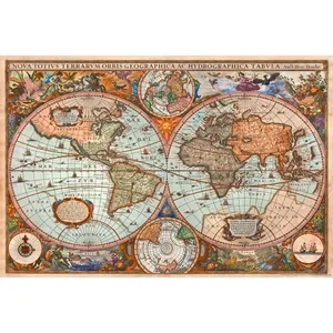Póster de Mapa Mundial Histórico Antiguo para Decoración de Pared - Product Image 4