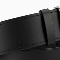 Ceinture Homme en Cuir Véritable Pleine Fleur avec Boucle Ardillon en Alliage, Logo Personnalisé, Fabrication OEM de Luxe Écologique Sialkot