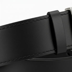 Cinturón de Cuero Genuino con Logotipo Personalizado, Cinturón Casual de Cuero de Vaca de Grano Completo para Hombre, Fábrica de Sialkot, OEM, Correa de Cintura de Cuero de Lujo - Product Image 2