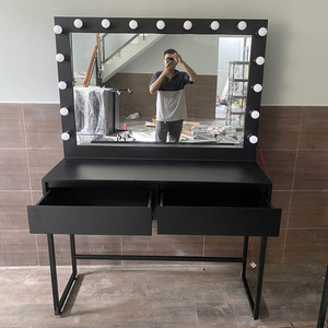Modern 120x40cm Rubber Wood Dressing <b>Table</b> with LED <b>Mirror</b> BTD68055 Makeup <b>Vanity</b> for Bedroom Use - Product Image 3