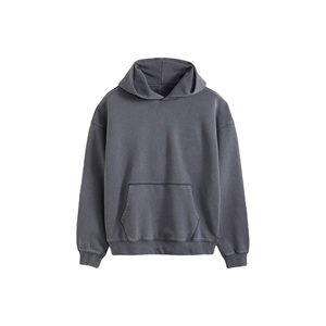 Sudadera Corta Urbana para Hombre, 490 GSM, Felpa de Algodón, Gruesa y Cálida, Sudadera Corta de Invierno, Moda, Fabricante OEM, Marca Privada - Product Image 6