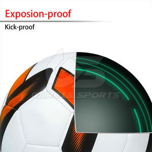 Balón de fútbol de cuero PU promocional OEM tamaño oficial 5 partido duradero entrenamiento fútbol logotipo personalizado directo de fábrica - Product Image 5