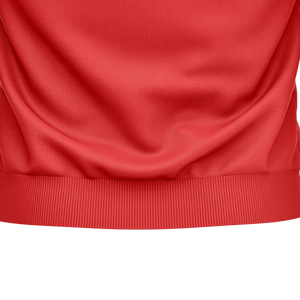 Sweat-shirt à col zippé 1/4 dégradé rouge corail pour homme, haut d'entraînement de football, pull de survêtement à manches longues, vente en gros - Product Image 4