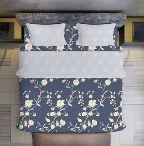 Juego de cama de flores de microfibra de tamaño Queen duradero resistente a la decoloración con 1 sábana bajera y 2 fundas de almohada para hospital - Product Image 1