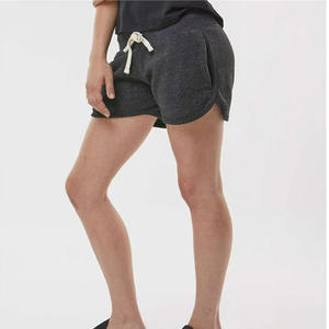 Pantalones cortos para mujer personalizados para adultos 100% algodón polar correr Jogging entrenamiento deportes cordón cintura pantalones cortos para mujer - Product Image 2