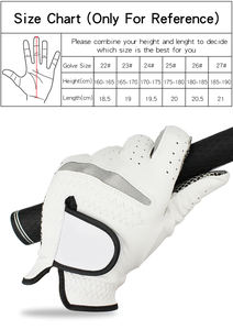 Cuir véritable en peau de mouton respirant avec gants de golf antidérapants hommes main gauche/droite granulés souples hommes gants de golf Logo personnalisé - Product Image 5