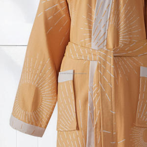 Bata de Baño Tejida 100% Algodón para Mujer y Hombre, Transpirable, de Secado Rápido, Larga, para Verano/Primavera, Hecha en Turquía - Product Image 3