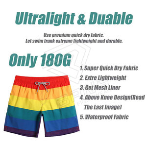 Pantalones cortos de baño de playa para hombre baratos al por mayor pantalones cortos de gimnasio lisos de secado rápido de talla grande pantalones cortos de baño de fitness con bolsillos para hombre - Product Image 4