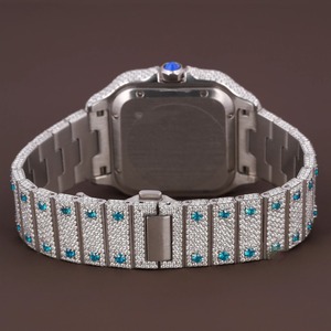 Reloj de Lujo con Diamantes Moissanite para Hombre, Joyería de Moda, Plata de Ley 925, Estilo Hip Hop, Movimiento Automático, para Negocios - Product Image 2