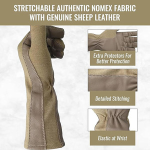 ถุงมือนักบิน/ถุงมือนักบินเพื่อความปลอดภัยสำหรับกิจกรรมกลางแจ้งอุปกรณ์กลางแจ้งทางยุทธวิธีใส่สบายปรับแต่งได้ตามต้องการ - Product Image 6