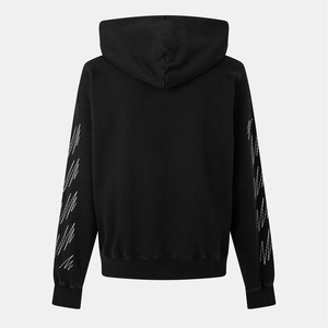 Sudadera con Capucha para Hombre, de Alta Calidad, 100% Algodón, Transpirable, de Secado Rápido, con Estampado Negro y Cordón Ajustable, para Uso Diario Informal de Invierno, Moda Urbana - Product Image 4
