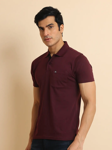 Modern Trendy 100% Cotton for Polo Neck Camiseta de media manga para hombres Ropa informal con bolsillo en el pecho para cada ocasión - Product Image 4