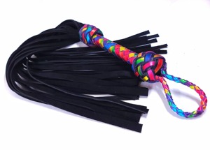 Flogger/fouet à manche multicolore Produit le plus récent Fait à la main Meilleure vente Fouet en cuir Flogger BY Industries - Product Image 6
