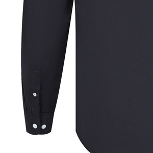 เสื้อเชิ้ตผ้าคอตตอนสีดำสไตล์ลำลองแบบถักธรรมดาคอเสื้อมีกระดุมผ้าปอปลินระบายอากาศลายดอกไม้สำหรับใส่ได้ในฤดูร้อนปรับแต่ง100% - Product Image 5