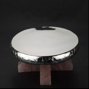 Superbe support à gâteaux pour la maison, mariage, fête d'anniversaire, gâteau, hôtel, couleur or et bleu, design élégant, support à gâteaux en métal et en résine - Product Image 2