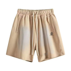 Ensemble 2 pièces unisexe personnalisé délavé au soleil 100% coton T-shirt et short surdimensionnés Ensembles de shorts imprimés deux pièces pour hommes - Product Image 3