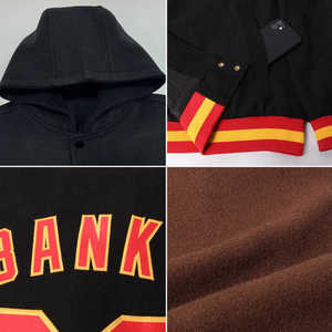 2025 Brow Couleur Varsity Vestes Conception Personnalisée En Gros Collège Baseball Broderie Logo Laine Tissu Varsity Veste pour hommes - Product Image 3