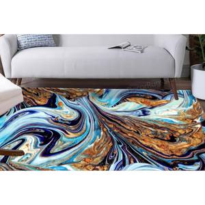 Gold Marble <b>Rug</b>, Bedroom <b>Rug</b>, Printed <b>Rug</b>, Modern Luxury Design,<b>Chenille</b> <b>Rug</b> - Product Image 2