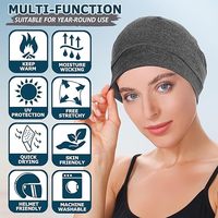 Lot de 2 bonnets légers en coton pour hommes et femmes, doublure de casque respirante pour le cyclisme, le ski, dernière arrivée, bonnets de sommeil