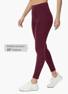 Meilleure vente Leggings de fitness élastiques en pur coton pour femmes taille haute personnalisés avec logo vêtements minces pour femmes - Product Image 2