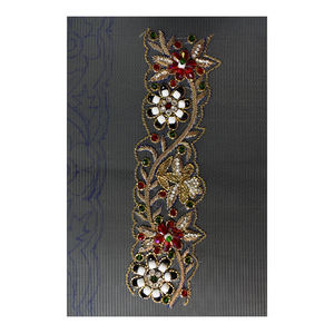 Adorno de encaje con cuentas bordado de poliéster francés de la mejor calidad para vestidos de novia, prendas, textiles para el hogar, bolsas Rajgadhia - Product Image 3