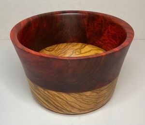 Llamativo cuenco de resina de madera hecho a mano artesanal decorativo moderno rústico centro de mesa acento de cocina - Product Image 2