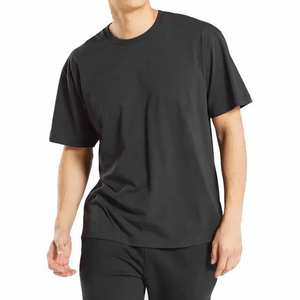 Las camisetas más vendidas para hombre, ropa informal de verano de manga corta de Color sólido con cuello en V, ropa en blanco al por mayor de alta calidad - Product Image 1