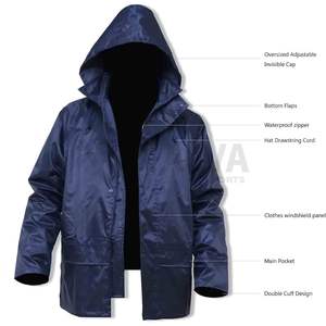 Customized Design Outdoor Wear Mens Adjustable <b>Size</b> <b>Rain</b> <b>Jacket</b> Soft Nylon / Polyester Standard <b>Plus</b> <b>Size</b> Men <b>Jacket</b> - Product Image 2