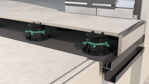 Renoplast ®   Perfil de aluminio para aleros W20R, construcción de terrazas y balcones, suelos ventilados, sistemas de drenaje - Product Image 4