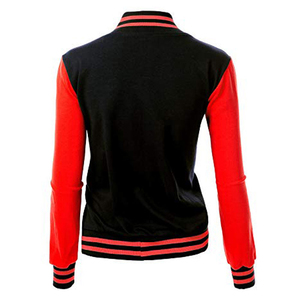 Femmes Letterman en peau de mouton Varsity Vestes Nouveau Design Femmes Col Montant Veste Tendance Logo Brodé Femmes Vestes - Product Image 3