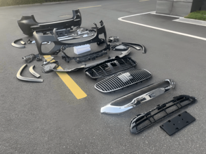 Kit de carrocería completo para <span class=keywords><strong>Mercedes</strong></span> Benz <span class=keywords><strong>GLS</strong></span> X166, actualización <span class=keywords><strong>X167</strong></span> Maybach Acelift, incluye parachoques delantero, parachoques trasero, parachoques trasero, parrilla - Product Image 4